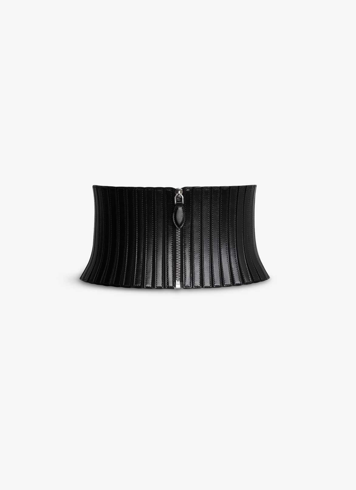 CEINTURE CORSET ÉLASTIQUE EN STRETCH ET CUIR
 ALAÏA CEINTURE CORSET ÉLASTIQUE EN STRETCH ET CUIR
 NOIR